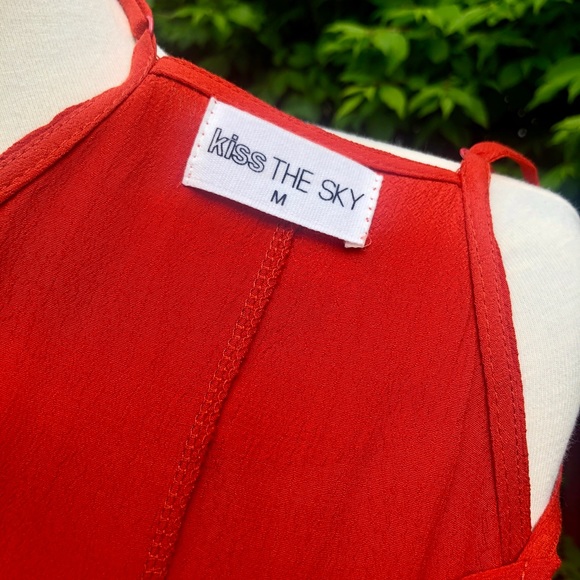 Asos Kiss The Sky Cami Slip Dress Sz M - Picture 5 of 8